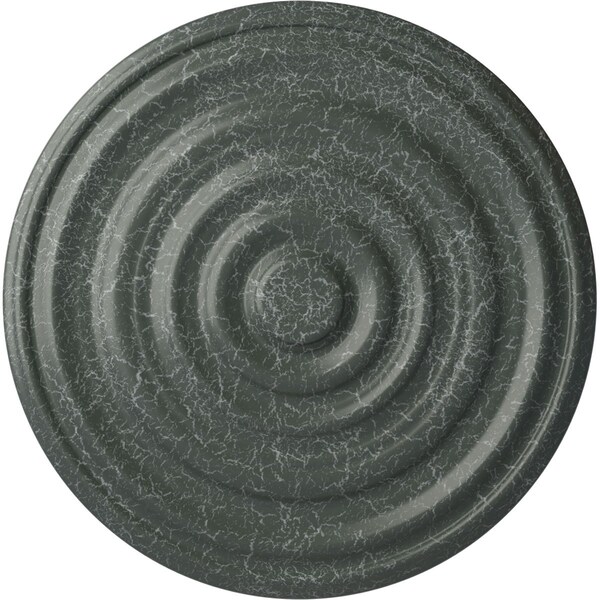 Ekena Millwork Carton Ceiling Medallion (For Canopies up to 3 3/4"), 17 3/4"OD x 1 3/8"P, Athenian Green Crackle CM18CAAGC - main